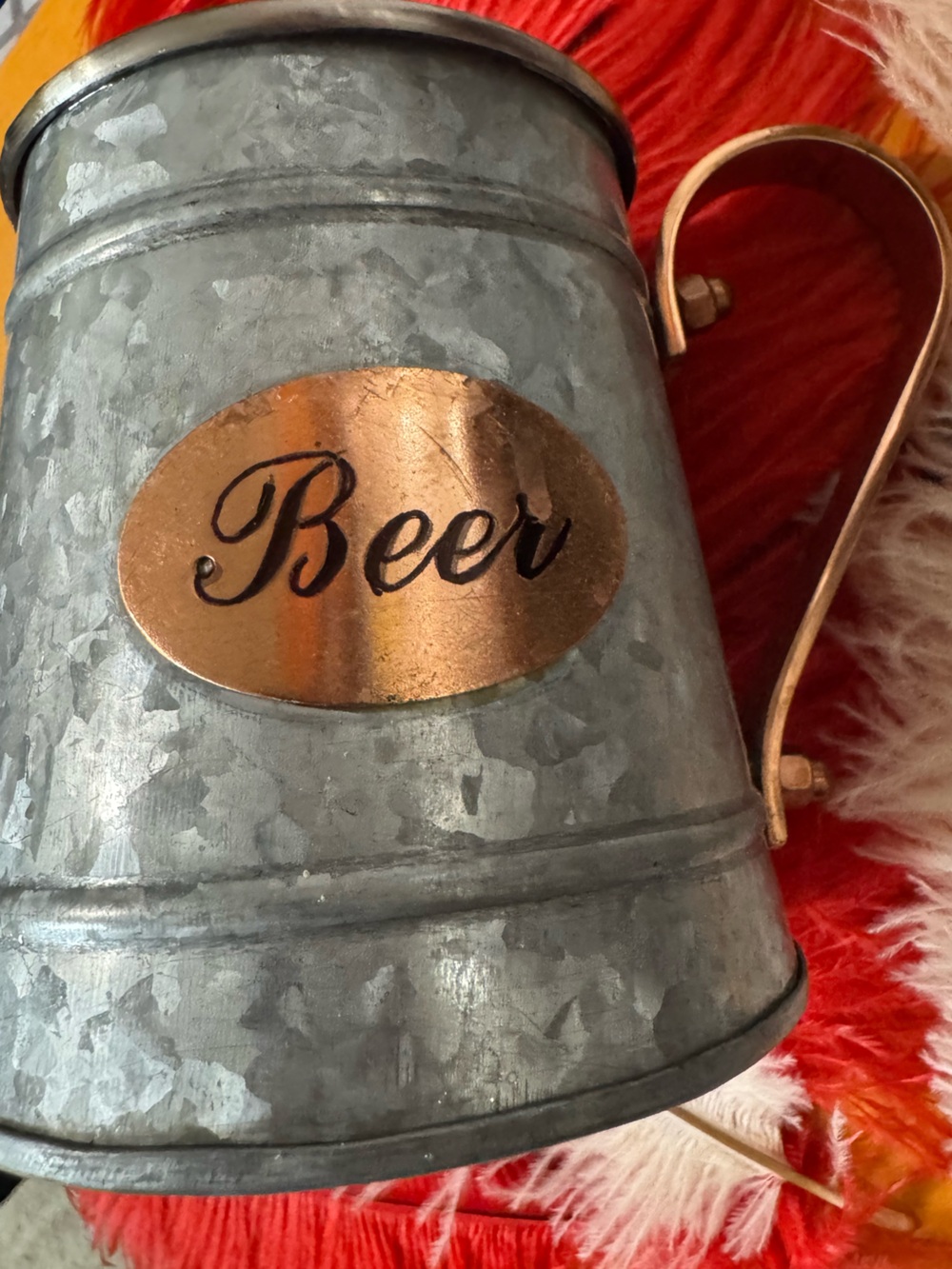 🍻Cheers to a Galvanized Metal Beer Cup mug — like new